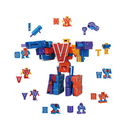 Rage Alphabet set R Z Educational Transformer Toy Alphatron
